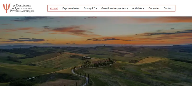 Page d'accueil du site La CAP